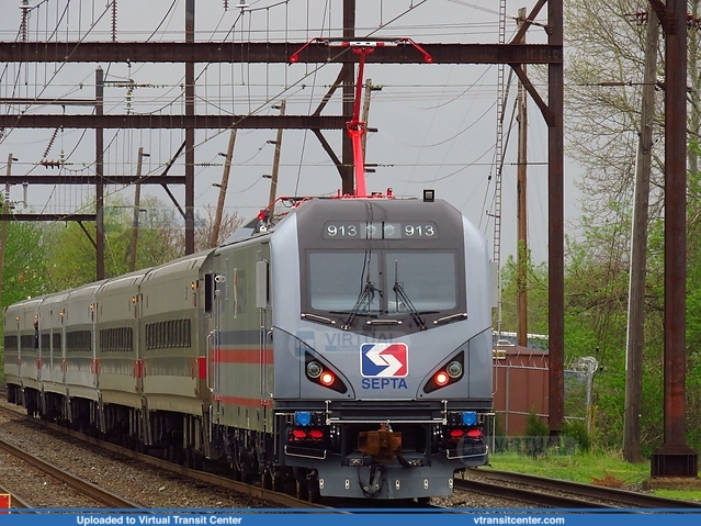 SEPTA 913 on the West Trenton Line
to West Trenton
Siemens ACS-64
Langhorne Station
Keywords: ACS-64