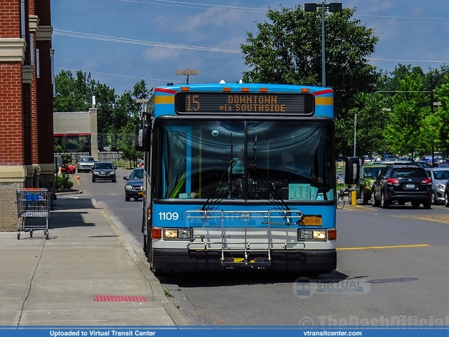 Tompkins Consolidated Area Transit - TCAT 1109 on route 15
15 to Downtown via Southiside "Southside Shopper"
Gillig Low Floor
Ithaca Walmart (SW Shopping Plaza), Ithaca, NY
Keywords: Tompkins TCAT;Gillig Low Floor