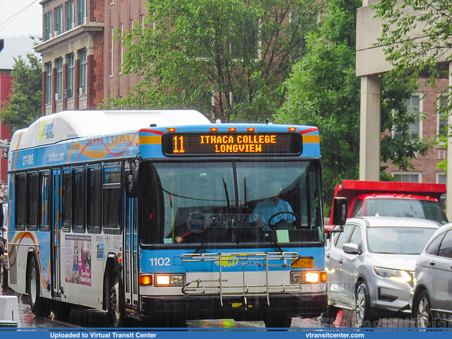 Tompkins Consolidated Area Transit - TCAT 1102 on route 11
11 to Ithaca College, Longview, South Hill Business Park
Gillig Low Floor HEV
Ithaca Commons - Green Street, Ithaca, NY

Keywords: Tompkins TCAT;Gillig Low Floor;Hybrid