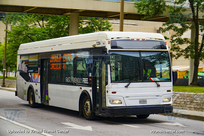 Charm City Circulator 1206 on the Orange Route
Orange Route
Orion VII 3rd Gen
