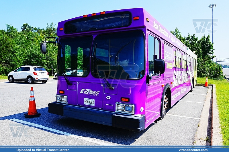 Ex-MTA Maryland 04114 as EZ Pass Bus
Front and Driver side
New Flyer D40LF

