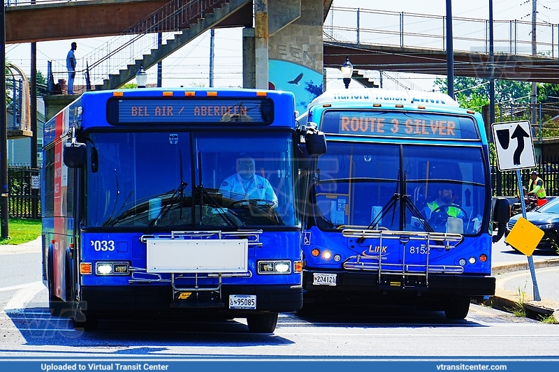 Harford LINK 8033 and 8152
Route 1 (Green)
Gillig Low Floor '29
