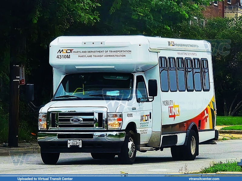 MTA Maryland MobilityLink 4310
Operated by MV Transportation
Ford E450 Cutaway
Keywords: MTA Maryland;Mobility Link;Ford Cutaway