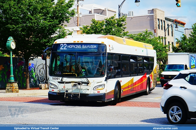 MTA Maryland BaltimoreLink 16091 on LocalLink 22
LocalLink 22 to Johns Hopkins Bayview
New Flyer XD40
Keywords: MTAMD;XD40