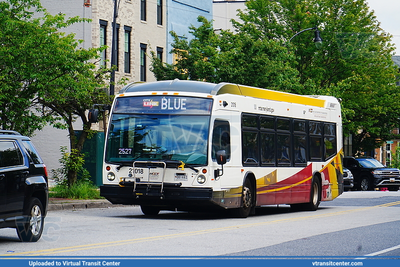 MTA Maryland BaltimoreLink 21018 on CityLink Blue
CityLink Blue to Johns Hopkins Bayview
NovaBus LFS 
Keywords: MTA Maryland;Baltimore Link;NovaBus LFS