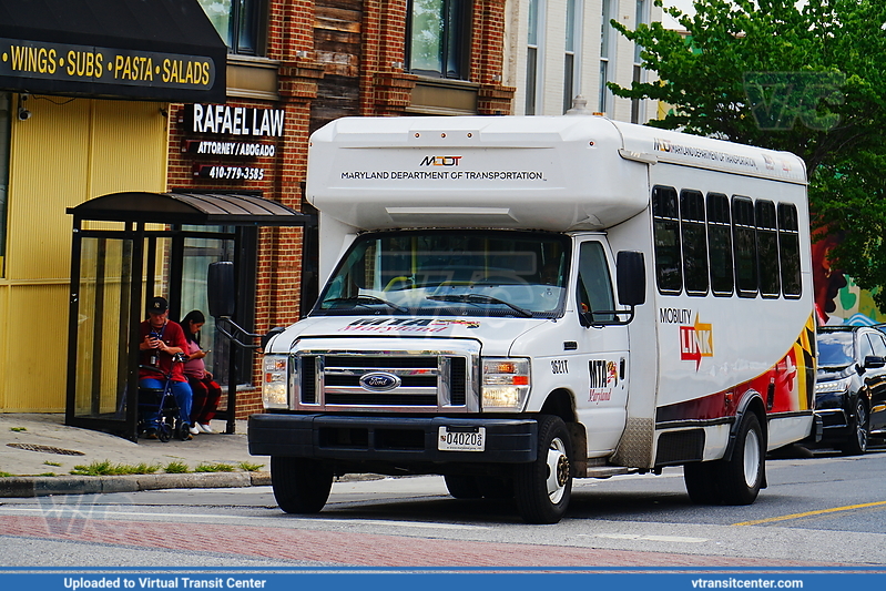 MTA Maryland MobilityLink 3621
Operated by Transdev
Ford E450 Cutaway
