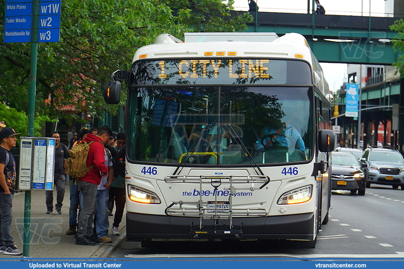 Westchester Bee-Line 446 on Route 1
Route 1 to City Line
New Flyer XDE40
June 22nd, 2023
Keywords: XDE40