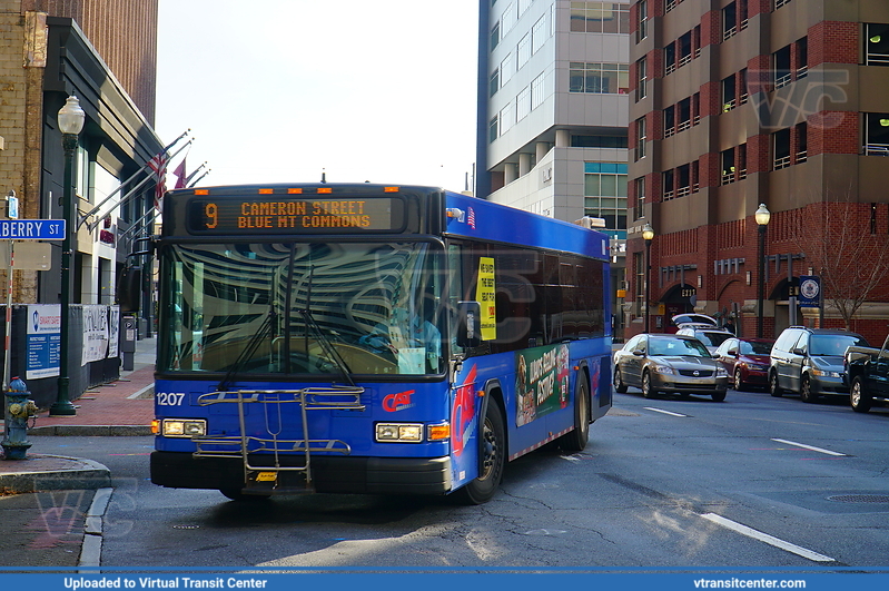 CAT Harrisburg 1207 on Route 9
Route 9 Cameron Street
Gillig Low Floor
2nd Street at Berry Street, Harrisburg, PA
December 8th, 2021
Keywords: CATH;GilligLF