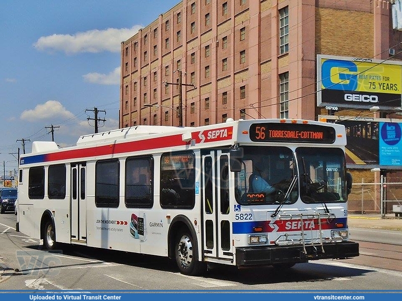 SEPTA 5822 on Route 56
Route 56 to Torresdale-Cottman
August 2013
