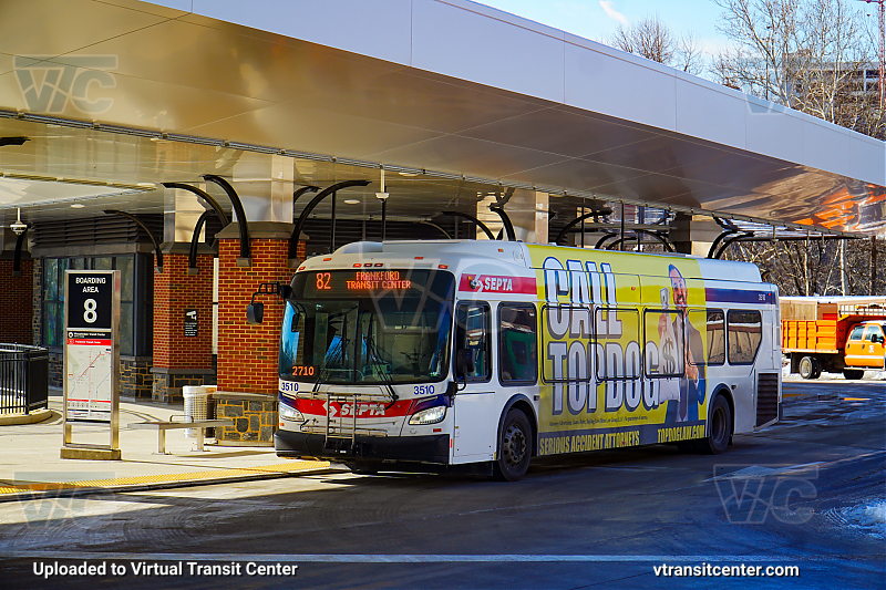 SEPTA 3510 on Route R
Route 82 to Frankford Transit Center
New Flyer XDE40
Keywords: SEPTA