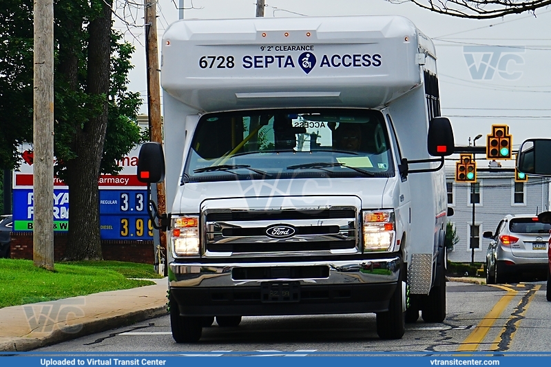 SEPTA Access 6728
SEPTA Access
Ford E450 Cutaway
Keywords: SEPTA Access;Ford Cutaway