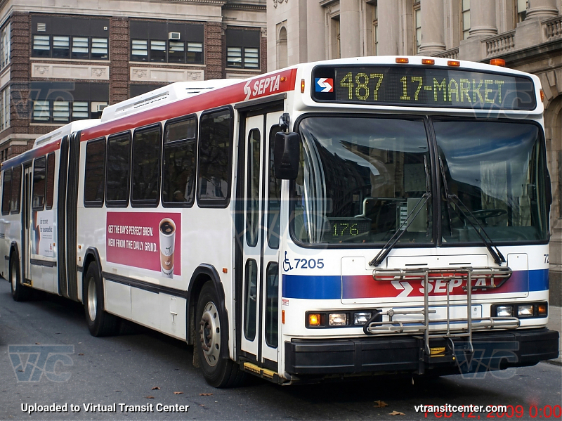 SEPTA 7205 on Route 487
Route 487 to 17th-Market
Keywords: SEPTA Bus;Neoplan AN460;Enhanced with AI