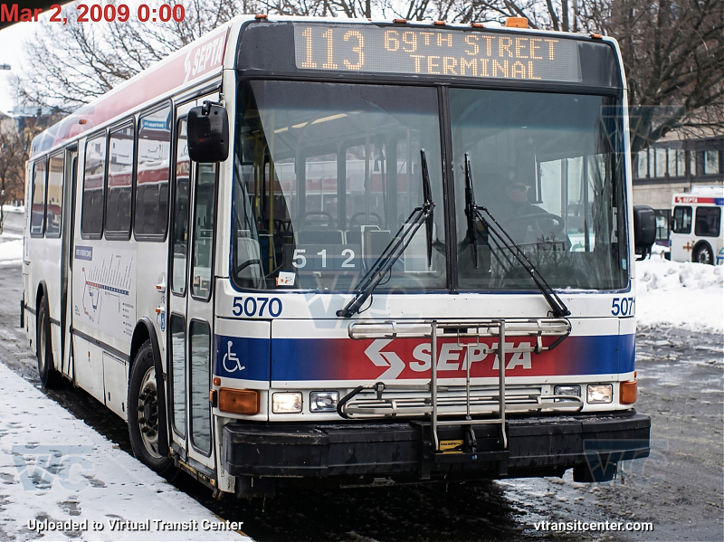 SEPTA 5070 on Route 113
Route 113 to 69th Street Terminal
Keywords: SEPTA Bus;NABI 416;American Ikarus 416;Enhanced with AI