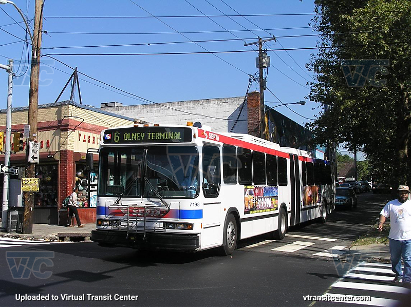 SEPTA 7198 on Route 6
Route 6 to Olney Terminal
