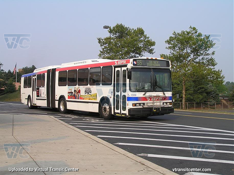SEPTA 7209 on Route 55
Route 55 to Olney Terminal
