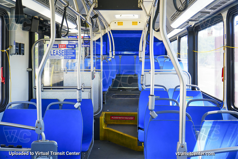 Interior of SEPTA 3021
Looking towards the rear
Keywords: SEPTA Bus;New Flyer XDE40