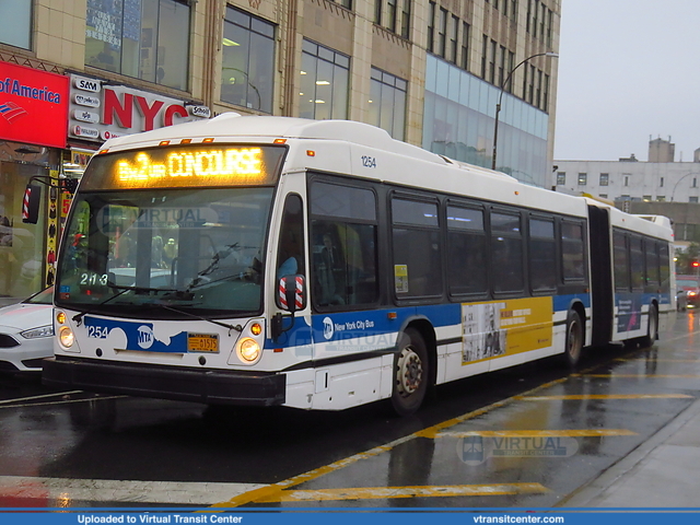 MTA New York City 1254 on route Bx2
Bx2 via Grand Concourse
NovaBus LFS Articulated
Fordham Road and Grand Concourse, Bronx, New York City, NY
Keywords: NYCT;NovaBus LFSA