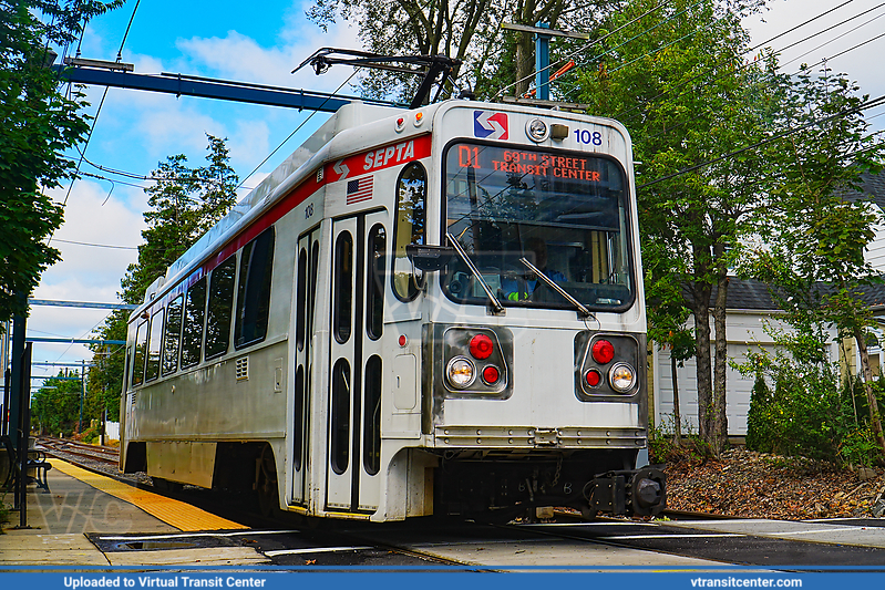 SEPTA Trolley Suburban K-Car 108 on Route D1
SEPTA Metro D1 Line to 69th Street Transit Center
Kawasaki DE LRV
Keywords: SEPTA Trolley;SEPTA Metro;Kawasaki LRV