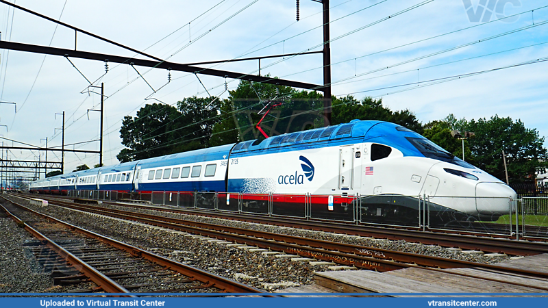 Amtrak Avelia Liberty with 2135 tailing
