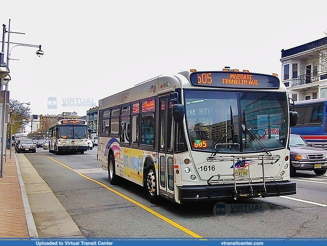 NJ Transit 1616 on route 505
505 to Margate, Franklin Avenue
North American Bus Industries (NABI) 31LFW
Atlantic Avenue at Ohio Avenue, Atlantic City, NJ
May 7th, 2014
