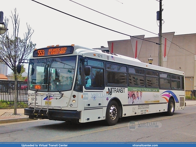 NJ Transit 6218 on route 553
553 to Atlantic City South Jersey Hospital
North American Bus Industries (NABI) 416.15
Atlantic City Bus Terminal, Atlantic City, NJ
May 7th, 2014
