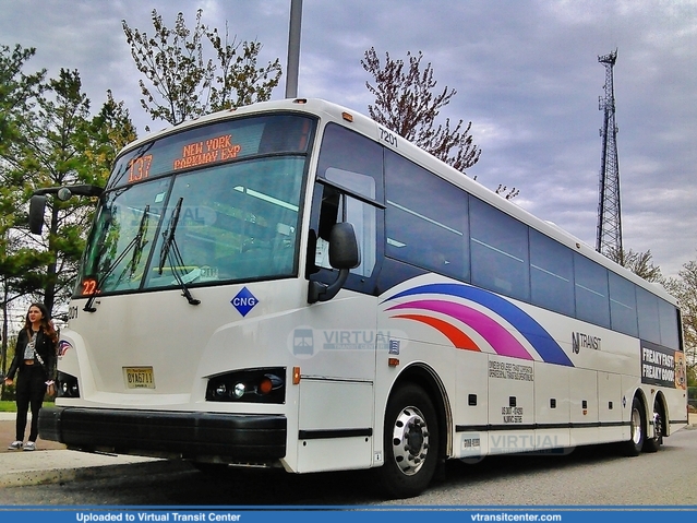 NJ Transit 7201 on route 137
137 to New York (Garden State Parkway Express)
Designline EcoCoach CNG
Toms River Terminal, Toms River, NJ
May 7th 2014
