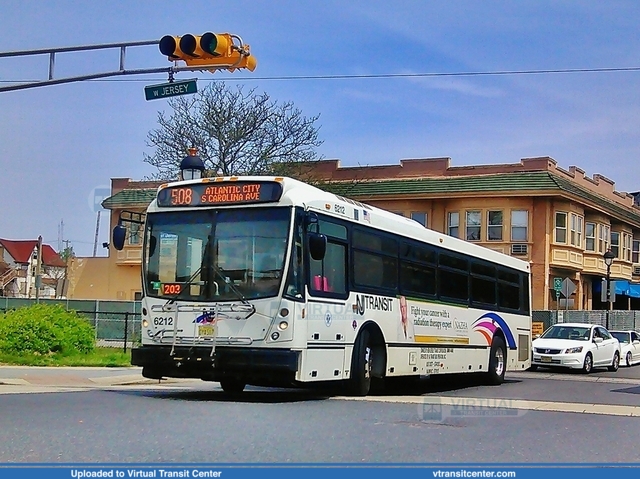 NJ Transit 6212 on route 508
508 to Atlantic City via S. Carolina Avenue
North American Bus Industries (NABI) 416.15
West Jersey Avenue at Main Street (Bus Terminal), Pleasantville, NJ
May 7th, 2014
