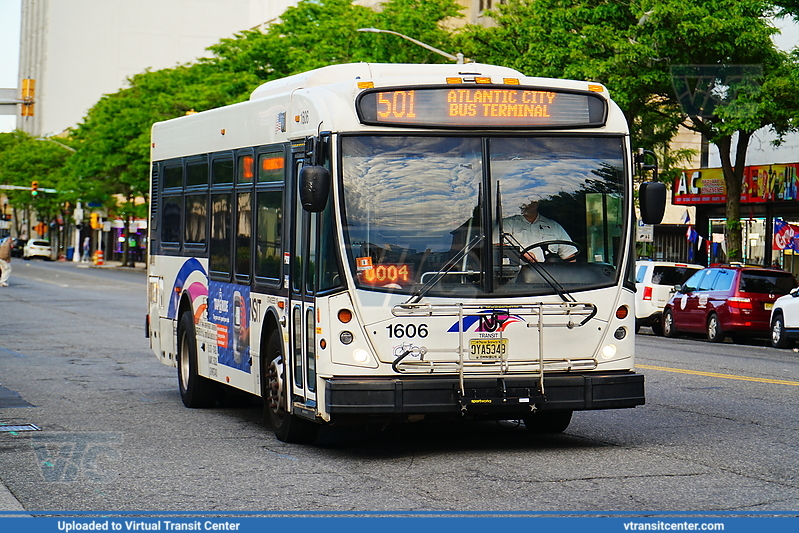 NJ Transit 1606 on Route 501
Route 501 to Atlantic City Bus Terminal
NABI 31LFW
Keywords: NJ Transit;NABI Low Floor;NABI 31LFW
