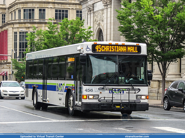 Delaware Area Regional Transit 456 on route 45
45 to Christiana Mall
Gillig Low Floor
10th and King Streets, Wilmington, DE
June 5th, 2017
Keywords: DART First State;Gillig Low Floor