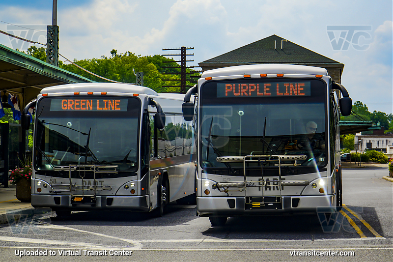 PART 52 and 58 Gillig BRTs
58 - Route 2 - Green Line
Keywords: Take PART;GilligBRT