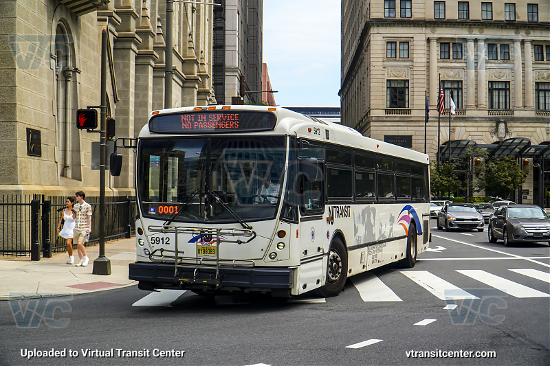 NJ Transit 5912
NOT IN SERVICE
NO PASSENGERS

Look at that rust on the side though...
Keywords: NJ Transit;NABI 416