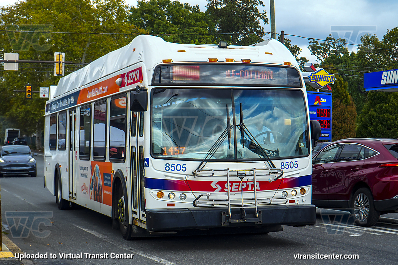 SEPTA 8505 on Route 70
Route 70 to Torresdale-Cottman
Keywords: SEPTA Bus;New Flyer DE40LFR
