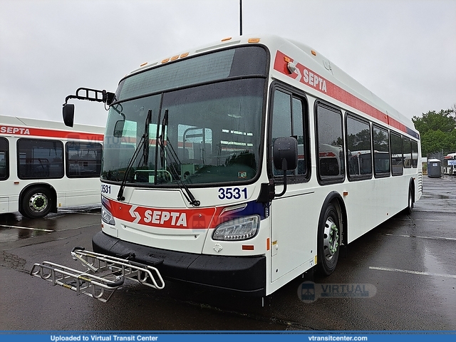 SEPTA 3531 at the 2023 Bus Roadeo
Not in Service
New Flyer XDE40
Cornwells Heights Station, Cornwells Heights, PA
