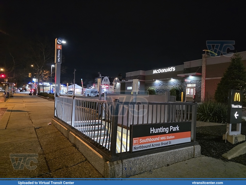 SEPTA B Hunting Park Station 
Broad Street at Roosevelt Boulevard, Philadelphia, PA
Keywords: SEPTA Metro