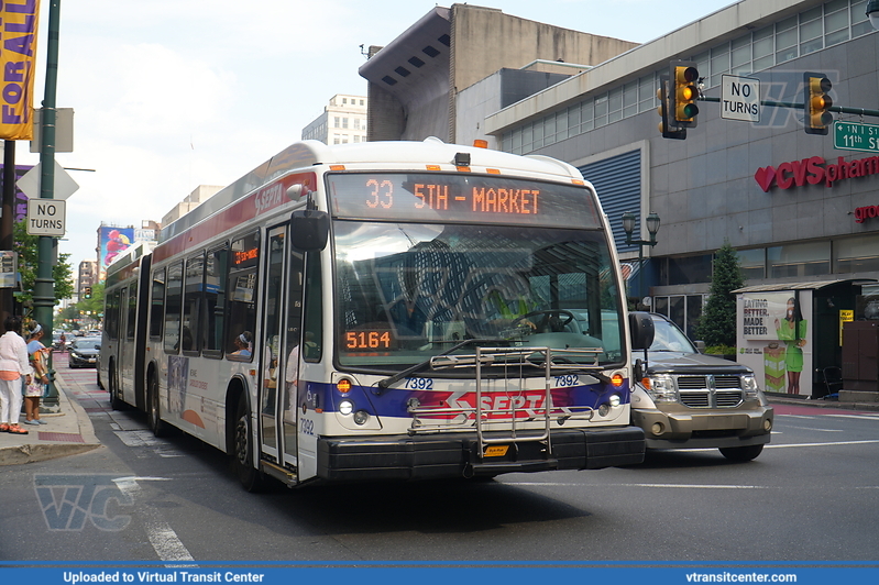 SEPTA 7392 on Route 33
Route 33 to 23rd-Venango (signed up as 5th-Market)
NovaBus LFS Artic
Keywords: SEPTA;LFSA