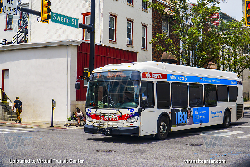 SEPTA 3172 on Route 97
Route 97 to Norristown Transit Center
Keywords: SEPTA Bus;New Flyer XDE40