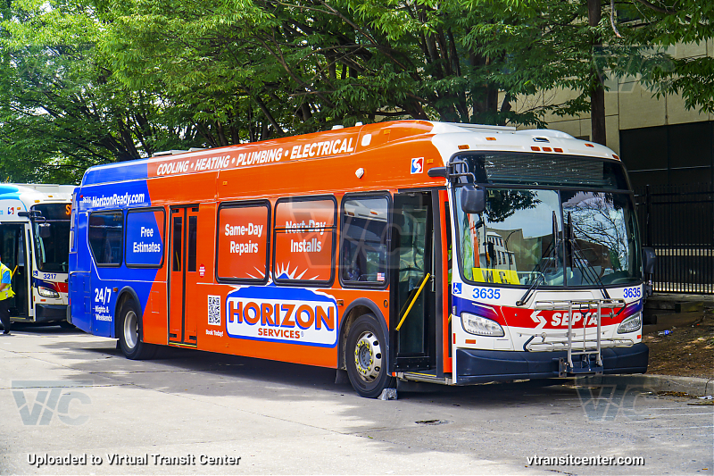 SEPTA 3635
Horizon Services Wrap
Keywords: SEPTA Bus;New Flyer XDE40