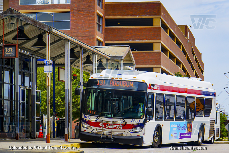 SEPTA 3630 on Route 131
Route 131 to Audubon
Keywords: SEPTA Bus;New Flyer XDE40