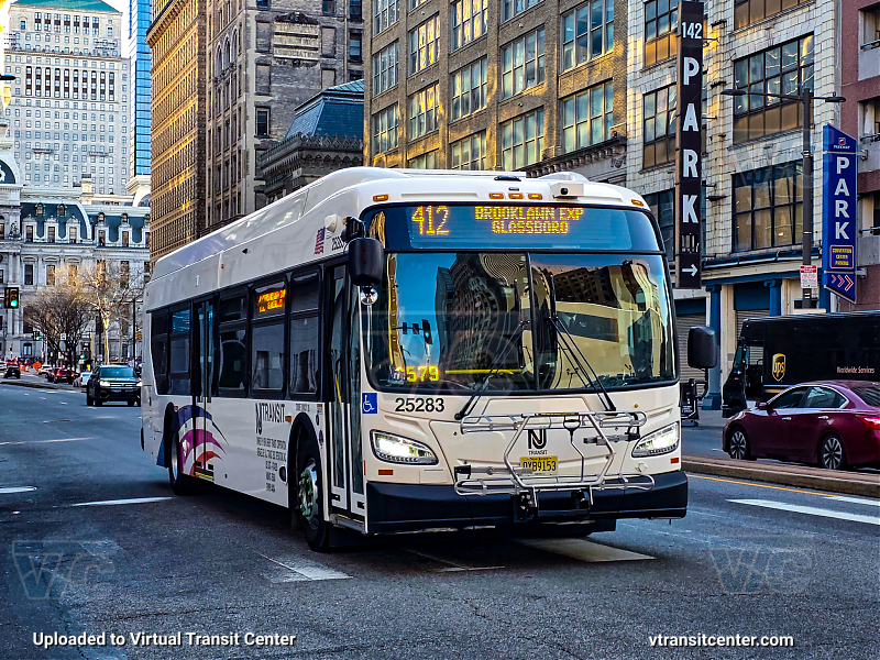 NJ Transit 25283 on Route 412
Route 412 Brooklawn Express Glassboro
Keywords: NJTBus;NJ Transit;New Flyer XD40