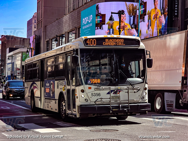 NJ Transit 5356 on Route 400
Route 400 to Blackwood-Camden College
NABI 416.15 Suburban
