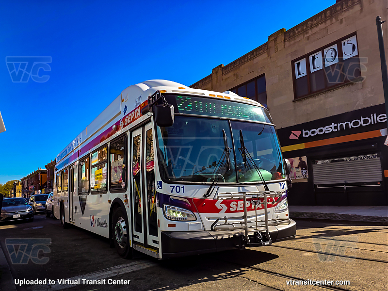 SEPTA XHE40 701 on Route 23
Route 23 to 11th-Market
Keywords: SEPTA Bus;Hydrogen Fuel Cell;New Flyer XHE40;Zero Emissions Bus