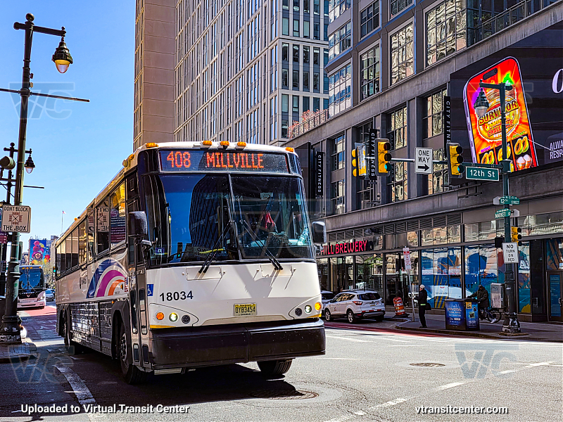 NJ Transit 18034 on Route 408
Route 408 to Millville
MCI D4500
