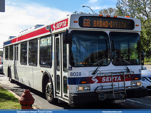 SEPTA 8028 on route 68
Route 68 to Broad-Oregon
New Flyer D40LF
Bartram Avenue and 84th Street, Philadelphia, PA
Keywords: SEPTA;New Flyer D40LF