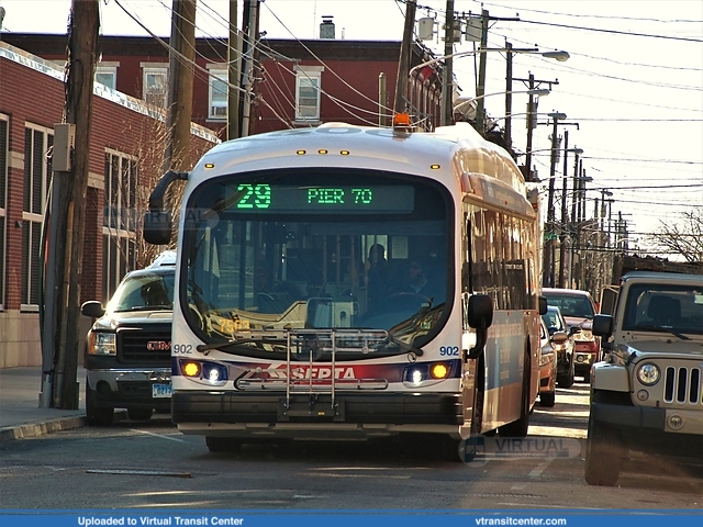 SEPTA 902 on Route 29
Route 29 to Pier 70
Proterra Catalyst BE40
Broad and Morris, Philadelphia, PA
Keywords: SEPTA;Proterra Catalyst BE40
