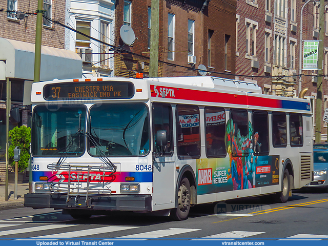 SEPTA 8048 on route 37
37 to Chester Transportation Center via Eastwick Industrial Park
New Flyer D40LF
Snyder Avenue and 15th Street, Philadelphia, PA
Keywords: New Flyer;D40LF