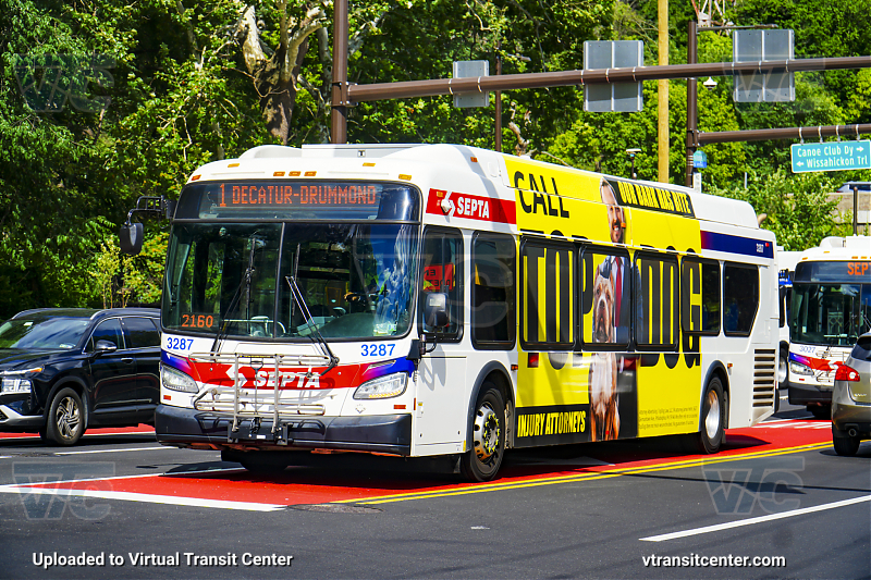 SEPTA 3287 on Route 1
Route 1 to Drummand-Decatur
Keywords: SEPTA;XDE40