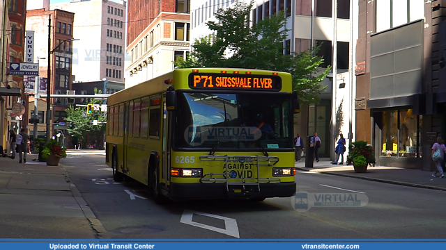 Pittsburgh Regional Transit 6265 on P71
P71 Swissville
Gillig Low Floor
Smithfield Street near Seventh Street, Pittsburgh, PA
