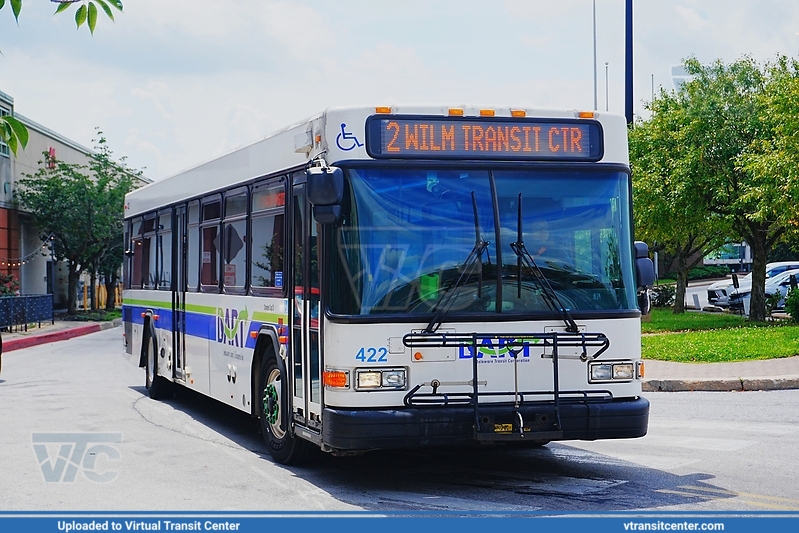 DART First State 422 on Route 2
Route 2 to Wilmington Transit Center
Gillig Low Floor 40' HEV
