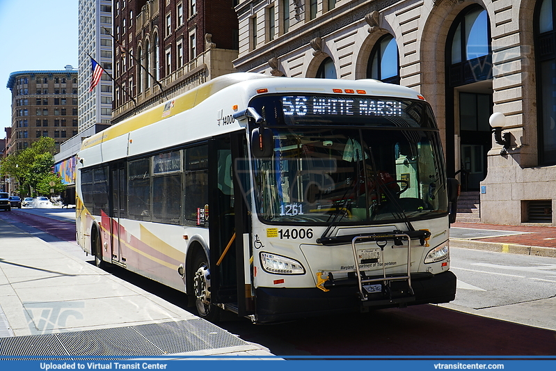 MTA Maryland BaltimoreLink 14006 on LocalLink 56
Route 56 to White Marsh
New Flyer XD40

