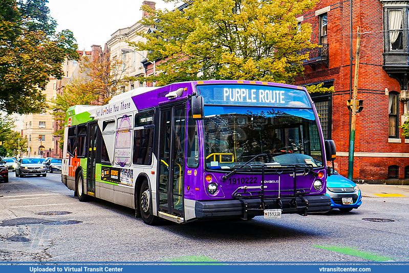 Charm City Circulator 1910222
Purple Route
NovaBus LFS
